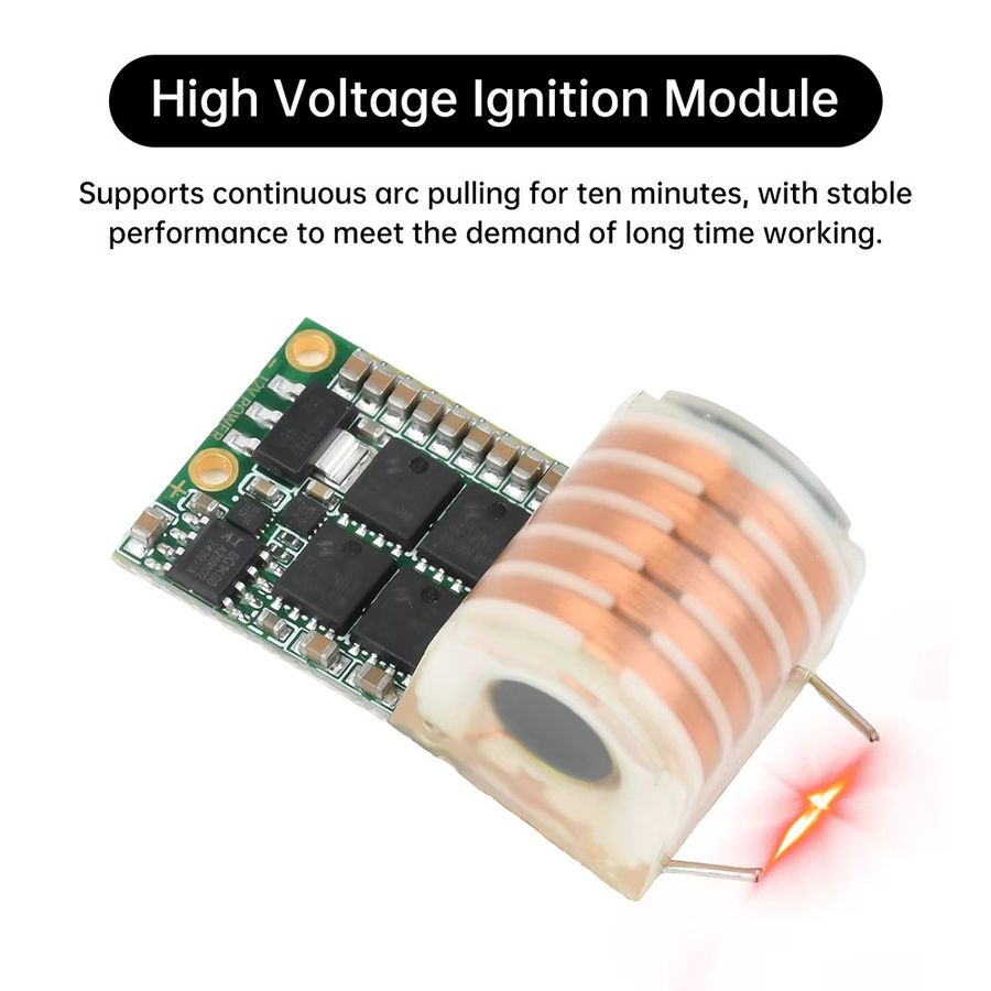 Aideepen Hochspannungs-Zündmodul DC 9-12V zu AC 20KV Hochfrequenz-AC-Booster-Spule mit 70W Leistung in Multicolour - Bild 2