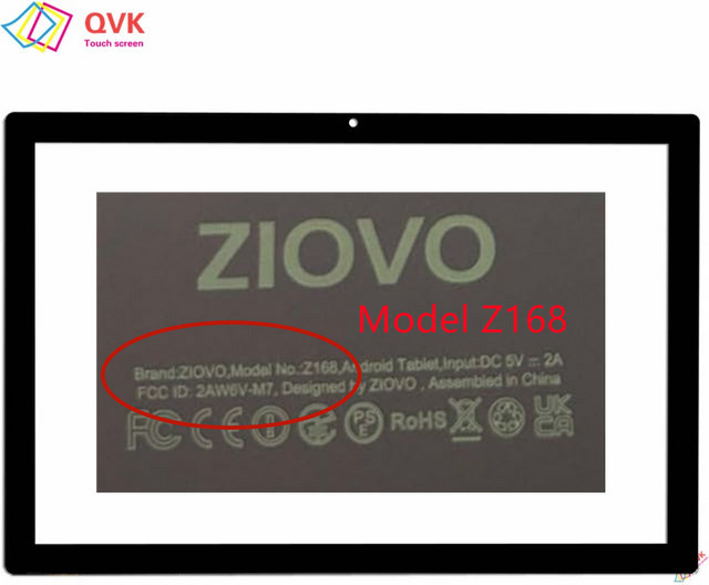 ZIOVO Externes Glaspanel in Schwarz für 10,1 Zoll ZIOVO Z168 Tablet PC, Kapazitiver Touchscreen-Digitizer-Sensor - Bild 1