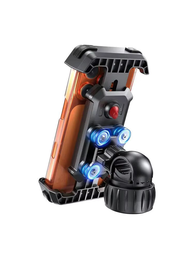 GOLDFOX Outdoor-Rotationshalterung für Motorräder und Fahrräder mit Dual-Vibration und Anti-Shake-Funktion in Schwarz - Bild 6