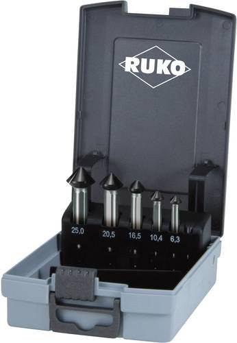 RUKO ULTIMATECUT Kegelsenker-Set aus HSS in Grau mit Zylinderschaft, 6-teilig - Bild 1