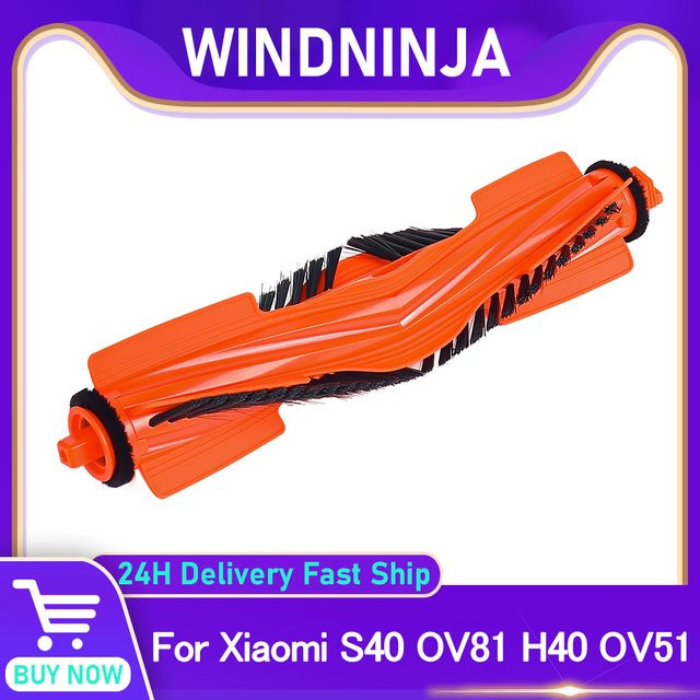 WINDNINJA Anti-Tangle Hauptbürste für Xiaomi S40 H40 OV51 OV81 Roboterstaubsauger in Orange - Bild 1