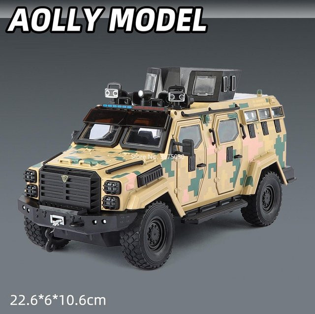Linyi Toy Car Säbelzahntiger und Polizeiautos, Diecast Modell, 1:24, ab 14 Jahren - Bild 1