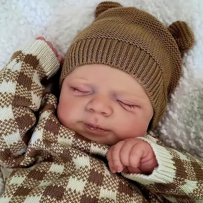 NPK Reborn-Babypuppe Mädchen, Ganzkörper, 48cm, Weiche Skulptur - Bild 2