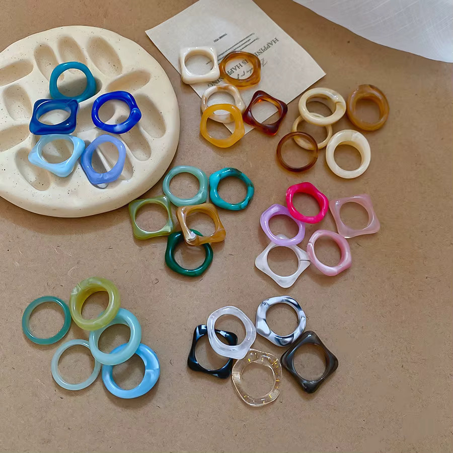 LATS Ringe, Harz, Bunt, Damen - Bild 3