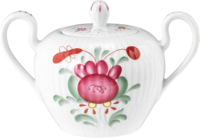Seltmann Weiden Zuckerdose Amina Ostfriesenrose mit Griffen, Weiß, 230 ml - Bild 1