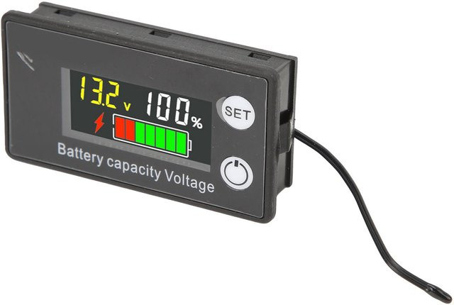 Sonoff Batteriekapazitätstester mit LCD-Farbbildschirm, DC-Voltmeter mit Alarm- und Temperaturfunktion, Farbe: Schwarz, 8-100V - Bild 1