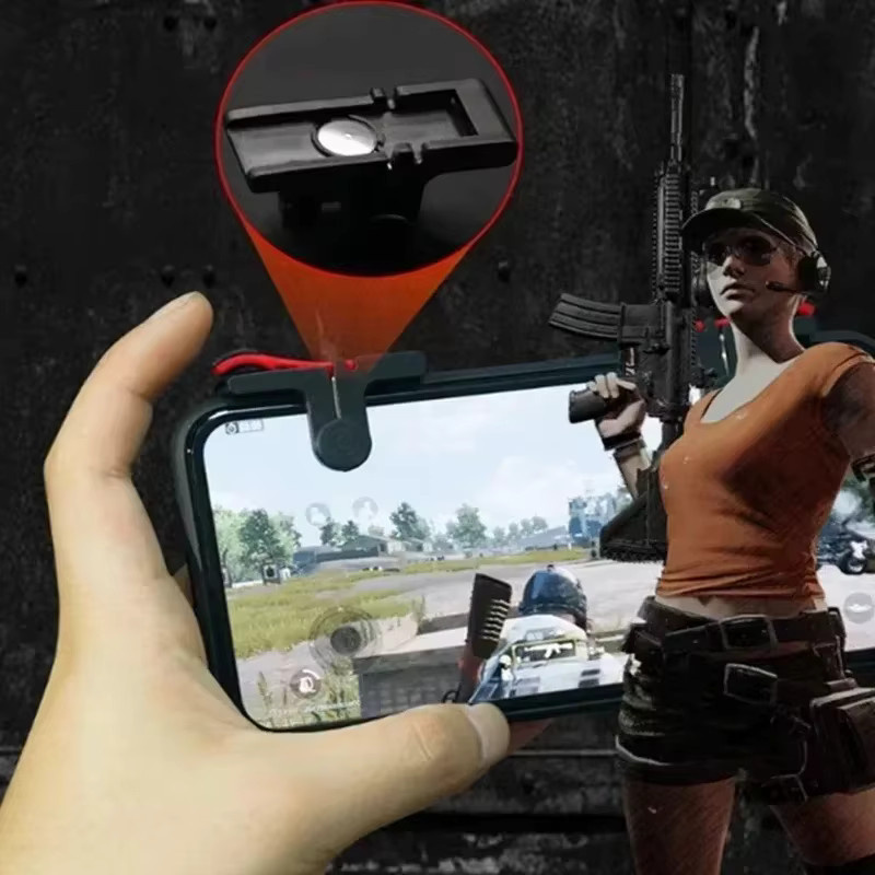 Kanlennys Room D9 Kunststoff Gaming Controller L1 R1 für iPhone und Android, Schwarz, 1 Paar rutschfeste Mobile Gamepads mit hoher Empfindlichkeit - Bild 3