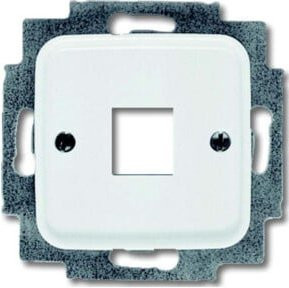 Busch-Jaeger Zentralscheibe aws für 1 Modular Jack 2561-214 in Weiß - Bild 1
