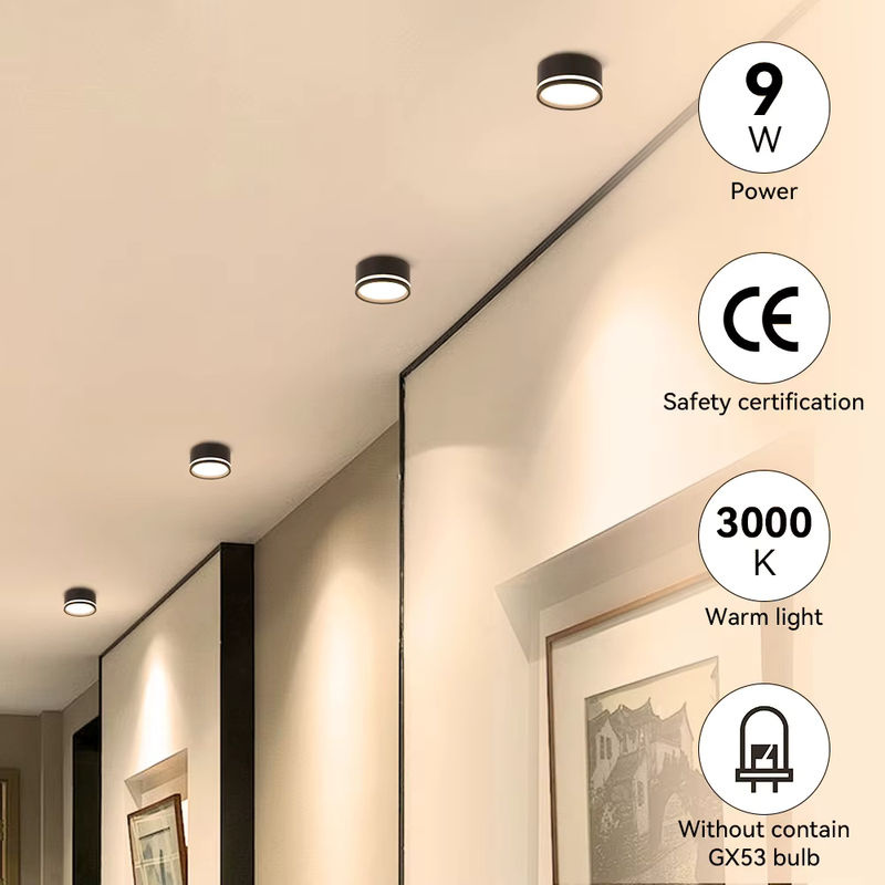 CHENBEN LED Deckenleuchte GX53 Modern Rund in Weiß für Wohnzimmer und Küche - Bild 4