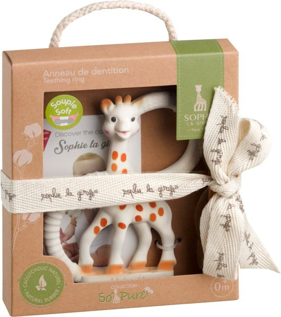 Sophie la girafe So'Pure Beißring aus Bio-Naturkautschuk in Braun und Mehrfarbig - Bild 1