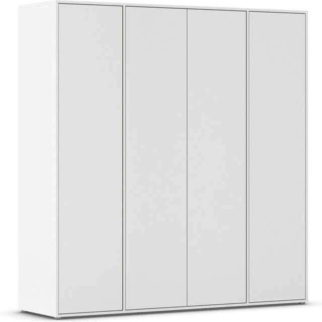 RAUCH BLUE Nabila Drehtürenschrank in Weiß mit Push-to-Open und integrierten Schubladen, B/H: 187 x 194 cm - Bild 1