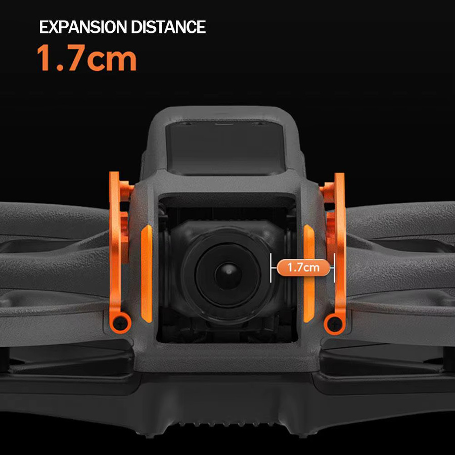 DJI Avatar 2 Schutzstange aus Aluminiumlegierung als Antikollisions-Objektivschutz in Grün oder Orange inklusive 2 Schrauben - Bild 3