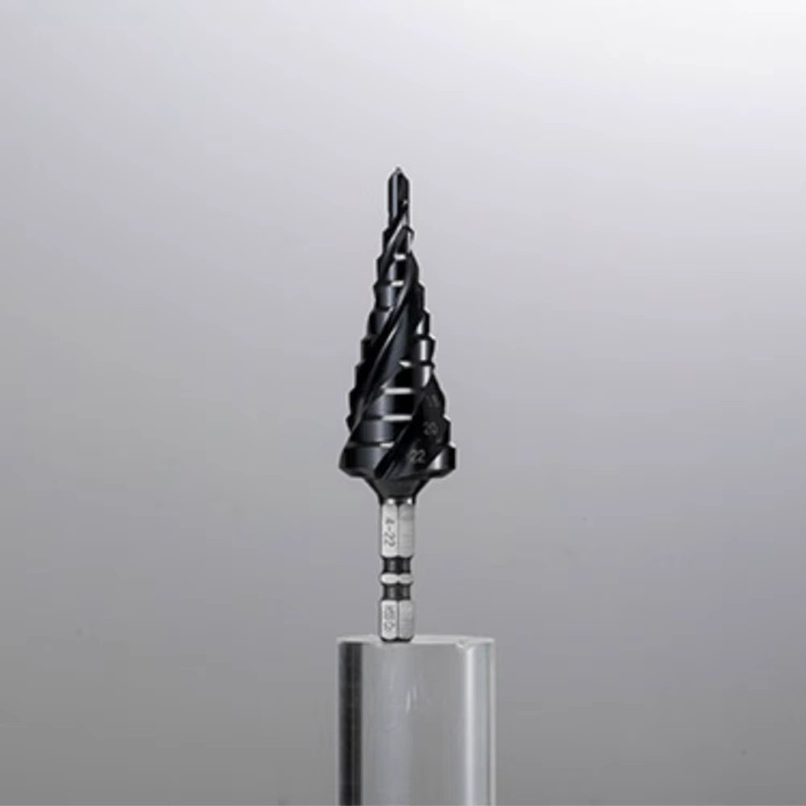 Binoax M35 TiAlN-beschichteter Stufenbohrer aus HSS-Cobalt für Edelstahl und Hartmetall in Schwarz - Bild 3