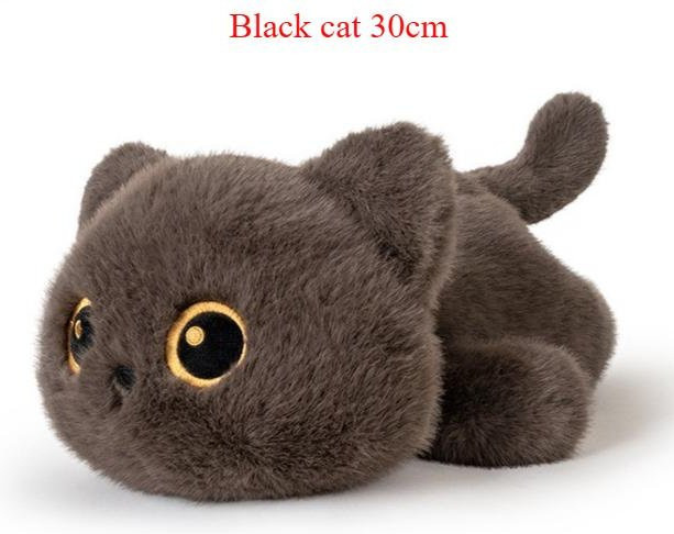 Yiran Health & Beauty Siamkatze Plüschtier, Schwarze Katze, Stoffpuppe - Bild 1