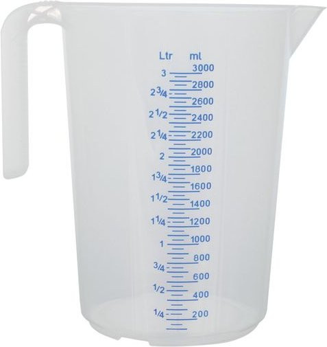 Schneider Messbecher Staple in Transparent und Beige mit 3000 ml Volumen - Bild 1