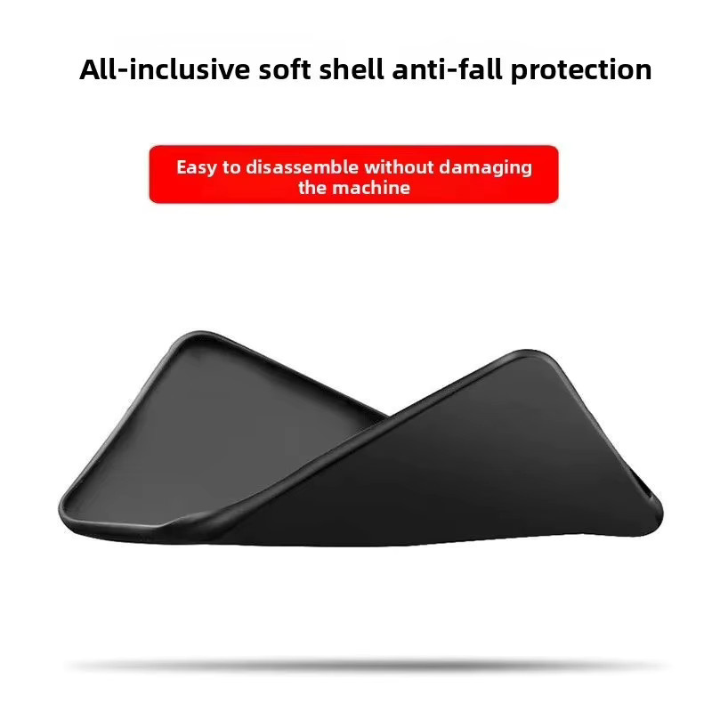 Schlanke Silikonhülle für Motorola Moto Edge 70, Edge 50 und Edge 60 Pro in Schwarz mit mattem TPU-Finish - Bild 4