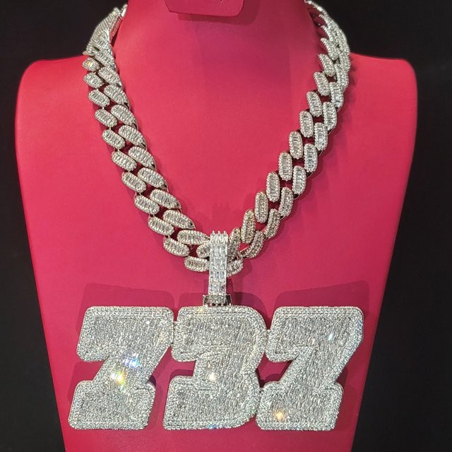 DOBLING Namenskette, Silber, Zirkonia, Unisex - Bild 1