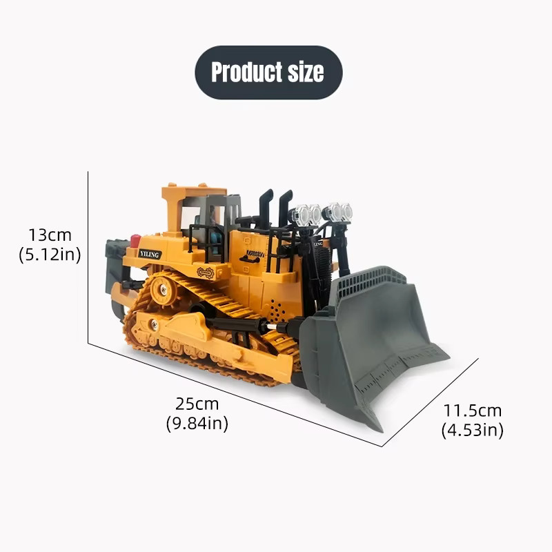 CONUSEA Bulldozer, RC Lkw, Metall, Gelb - Bild 5