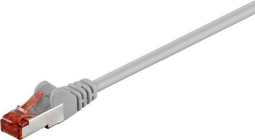 Goobay RJ45 Patchkabel CAT 6 S/FTP Ethernet LAN Kabel Grau, Länge: 1,00 m - Bild 1