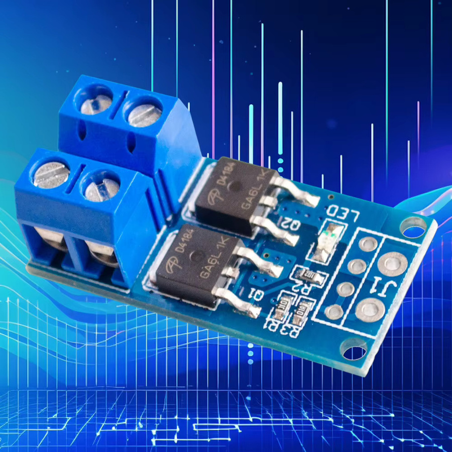 ALLOYSEED PWM Motor Speed Controller MOSFET Modul für LED, Motor und Pumpe, 5V-36V, Blau - Bild 5