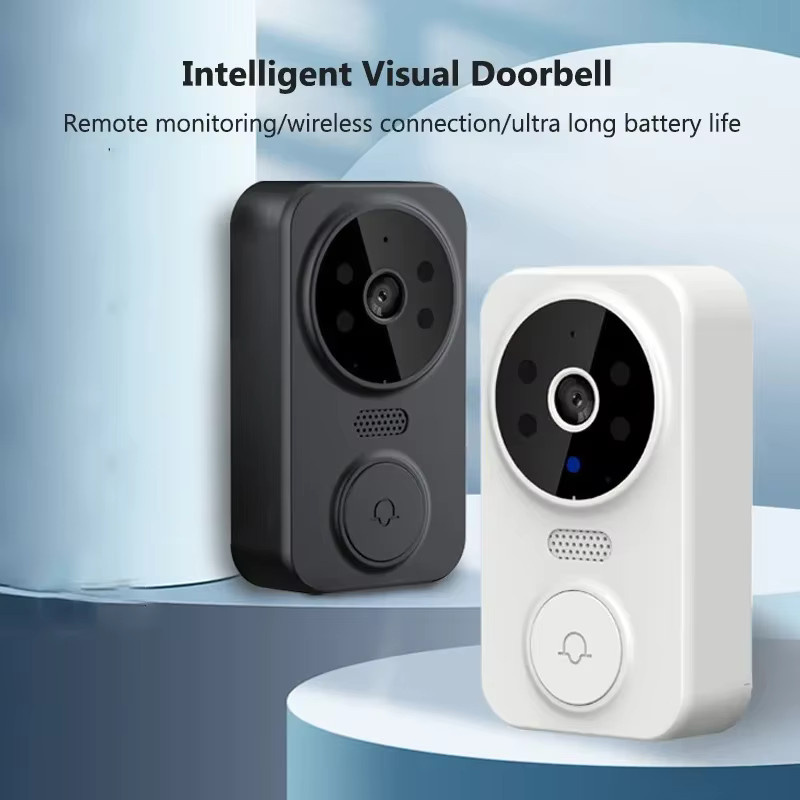 Tuya Smart Video Türklingel WiFi Drahtlose Visuelle Gegensprechanlage mit Fernüberwachung für Indoor und Outdoor in Weiß - Bild 3