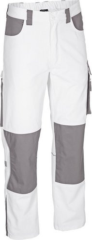 Arbeitshose EXTREME von safety and more in Weiß/Grau, Größe XXL, aus Polyester-Baumwoll-Gemisch - Bild 1