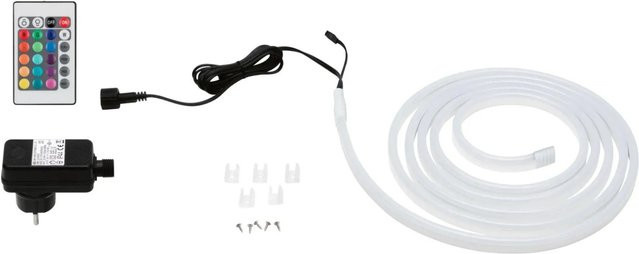 Paulmann SimpLED LED Strip Outdoor RGB Komplet-Set in Weiß mit Fernbedienung und Netzteil, 3 m Länge - Bild 1