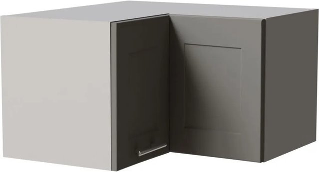 Feldmann-Wohnen Eckhängeschrank Oslo in Grau Matt mit Soft-Close-Funktion, B/T/H: 60 x 60 x 36 cm - Bild 1