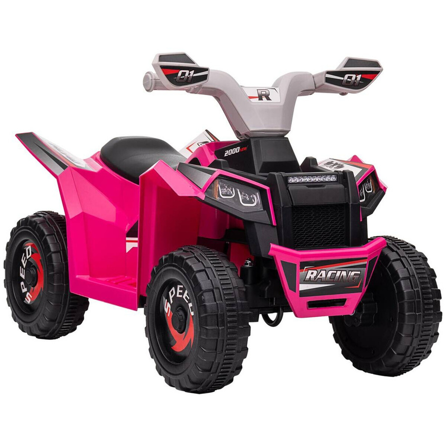 HOMCOM Elektro Kinderquad Mini Elektroquad 6V Rosa mit Vorwärts Rückwärtsfunktion für Kinder ab 1.5 Jahren - Bild 4