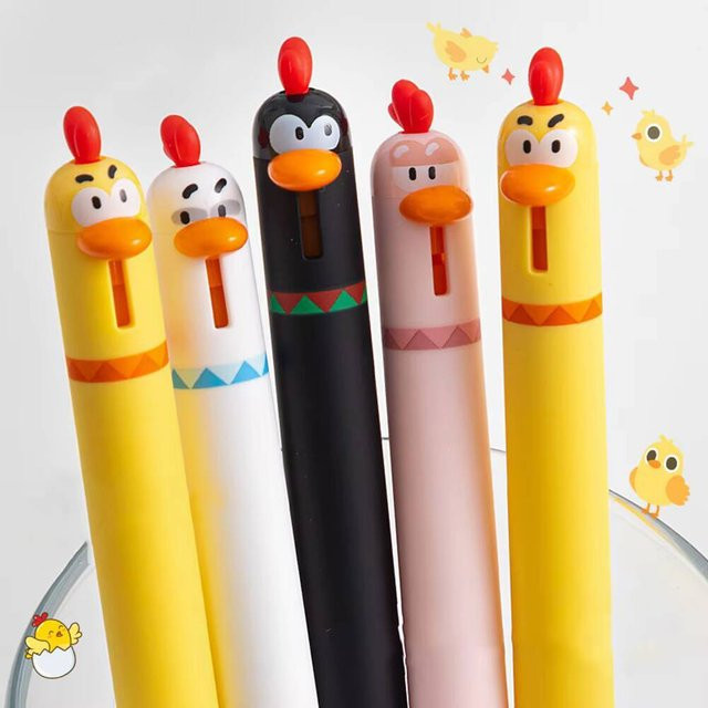 Lytwtw's Kawaii-Küken Gelstift in Mehrfarbig für Schule und Büro - Bild 1