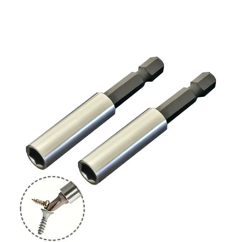 WEELEE Magnetische Bitverlängerung 1/4 Zoll mit 60 mm Länge in Silber - Bild 3