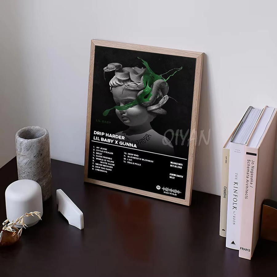 Wasserfester selbstklebender Wandaufkleber Gunna Hip-Hop Rapper Musikplakat in Mehrfarbig für moderne Zimmerdekoration - Bild 6