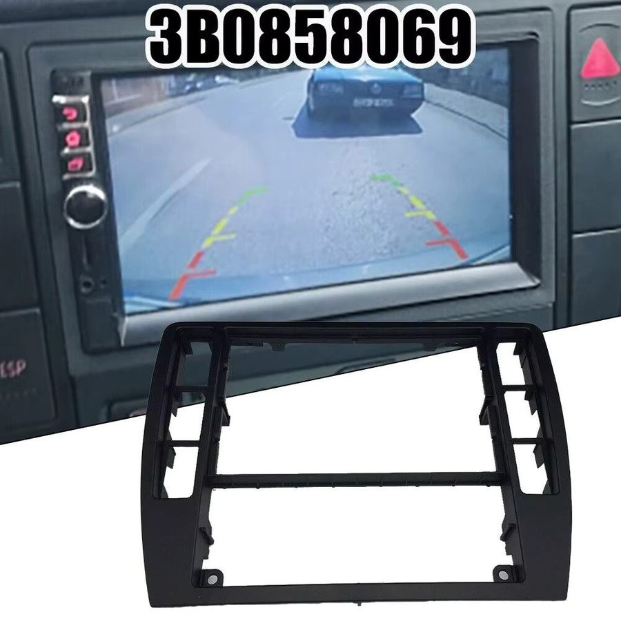 SUITU Mittelkonsole Radio Blende für VW Passat B5 B5.5 2001-2005 Schwarz - Bild 3