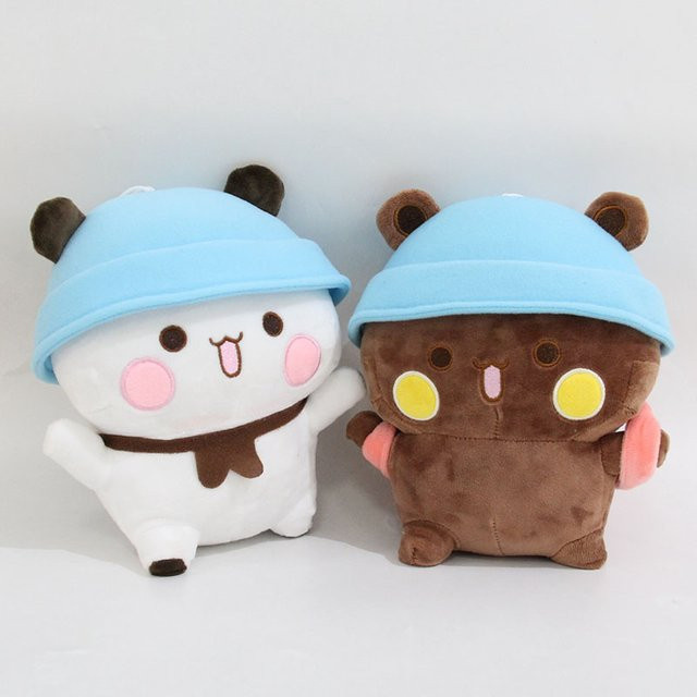 Bandai Bubu und Dudu Panda Bär Plüschtier, 20cm, Puppe, Stofftier - Bild 1