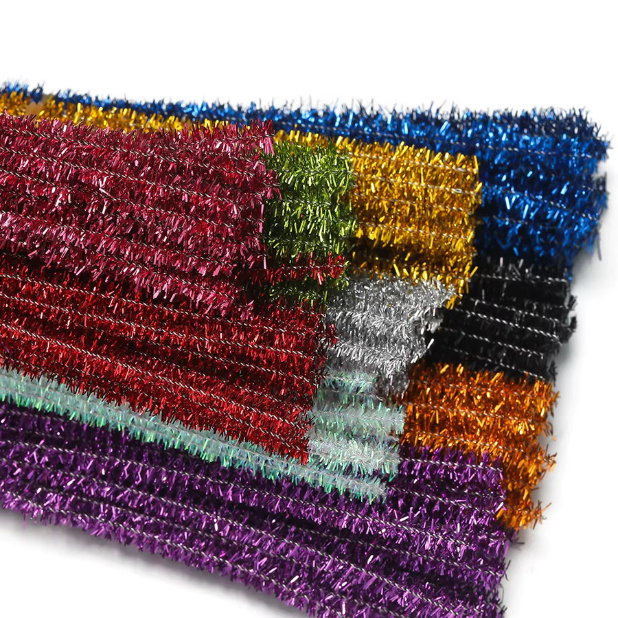 YouYoungDifferent Glitzer-Chenille-Stiele, Pfeifenreiniger, 100-teiliges Set - Bild 3