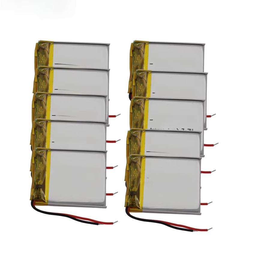 XINJ Li-Lithium-Polymer-Batterie 3,7 V 300 mAh 1,11 Wh in Silber für GPS, Bluetooth-Lautsprecher und DashCams, 10 Stück - Bild 1