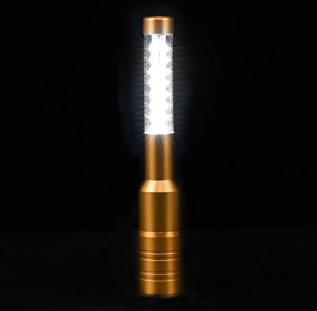 Wiederaufladbare LED-Stroboskop-Stäbe für Party-Dekoration in Gold und Silber mit RGB-Lichteffekt - Bild 1