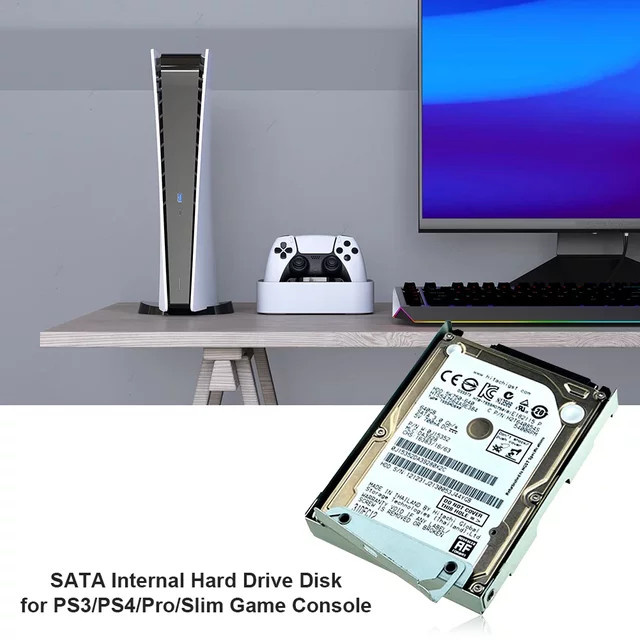 ALLOYSEED Interne SATA HDD Festplatte für Sony PlayStation PS3 PS4 Pro Slim in Silber, 250 GB - Bild 1