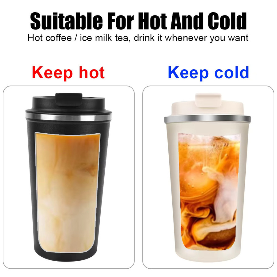 NICEYARD Thermoskanne mit Temperaturanzeige und auslaufsicherem Verschluss, 510 ml, in Schwarz oder Weiß - Bild 6