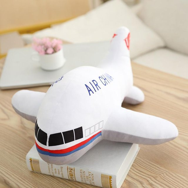 Simulationsflugzeug Plüsch-Kuschelkissen, Plüschtiere, 40cm - Bild 1