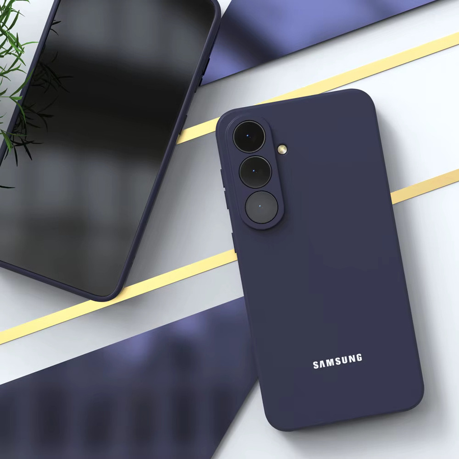 Samsung Galaxy S26 S25 S24 S23 S22 S21 S20 Hülle aus flüssigem Silikon in Blau mit Soft-Touch-Oberfläche und vollständiger Abdeckung - Bild 4