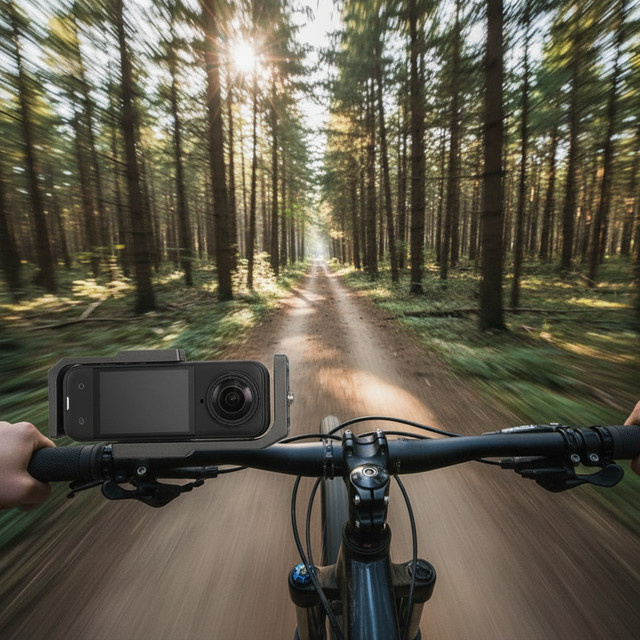 Insta360 Magnetische Schnellwechselhalterung für X4 X3 X2 in Schwarz, horizontaler und vertikaler Aufnahmehalter mit Adapter und Erweiterungsrahmen - Bild 1