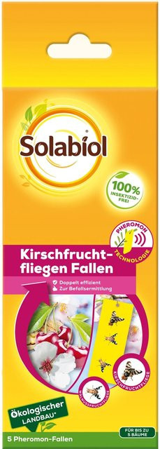 Solabiol Kirschfruchtfliegen-Falle, 5 Stück, Gelb - Bild 1