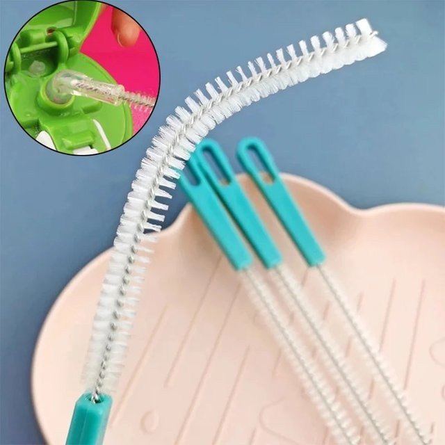Multifunktionale Reinigungsbürste von SUNFILI aus Edelstahl in Silber für Flaschen, Trinkhalme und Babyflaschen - Bild 1
