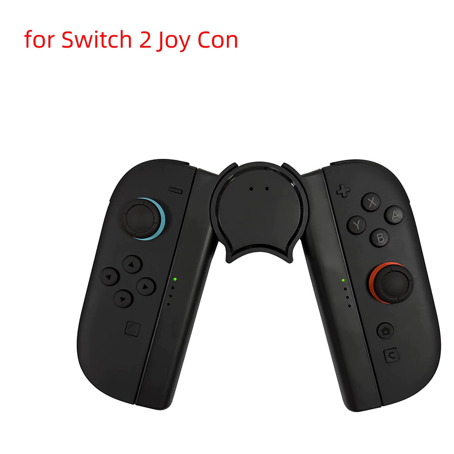 Ipega STK-S101 Ladegriff für Nintendo Switch Joy-Con in Schwarz mit LED-Anzeige und verstellbarem Winkel - Bild 2