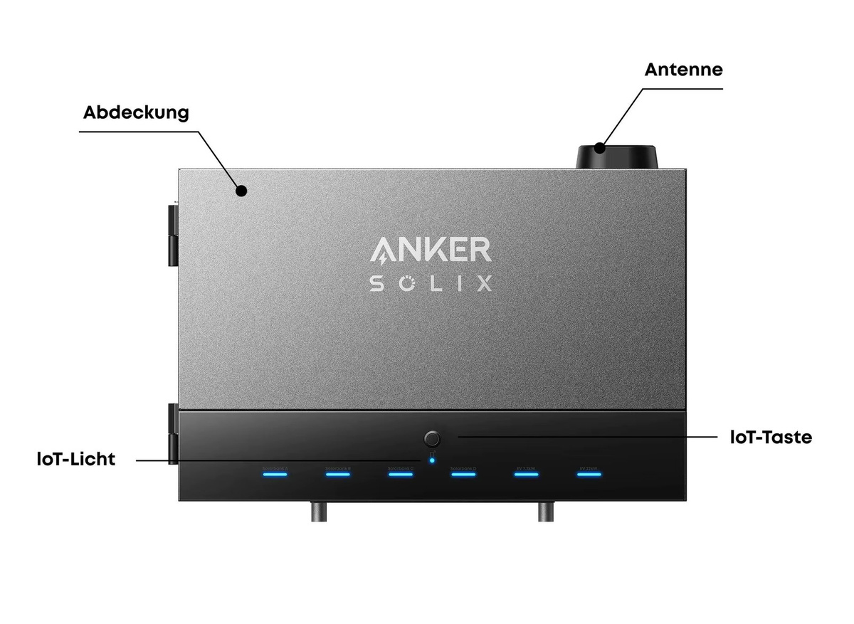 Anker SOLIX Power Dock für Solaranlagen in Grau – Bis 16 kW PV, 4,8 kW Einspeisung, Modular erweiterbar, Kompatibel mit Solarbank 2 / 3 Pro, EV-Laden 22 kW, App-Steuerung - Bild 2