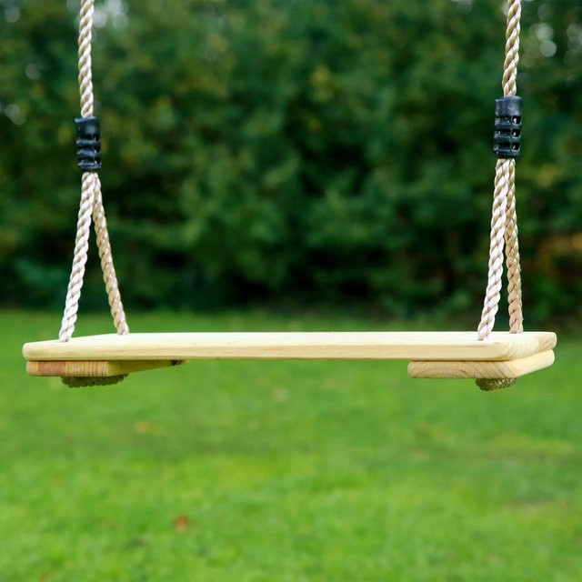 AXI Schaukelsitz aus Holz in Braun mit verzinktem Stahl - Bild 1