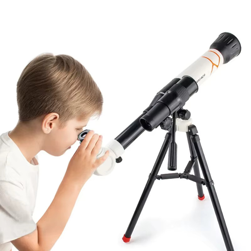 CONUSEA Kinder-STEM-Teleskop, Weltraum, mit 3 Okularen, Weiß - Bild 4