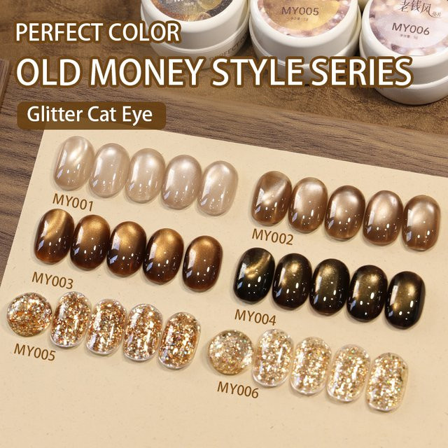 Golden Mirage Cat-Eye-Gel-Nagellack mit Magnet, Golden Mirage, Glänzend - Bild 1