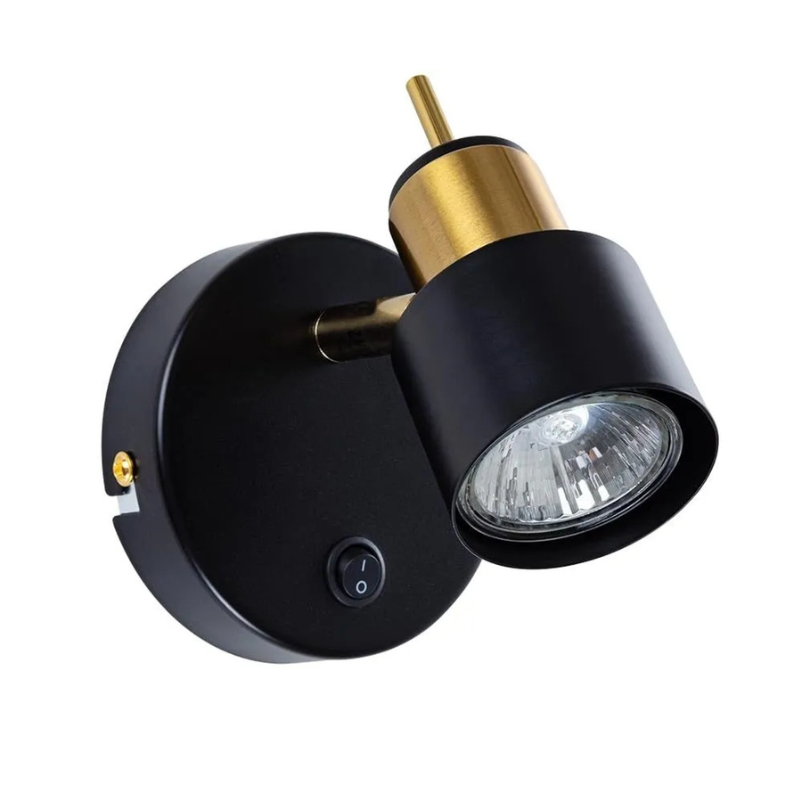 Arte Lamp Almach Wandleuchte aus Metall in Schwarz mit GU10 Fassung - Bild 2